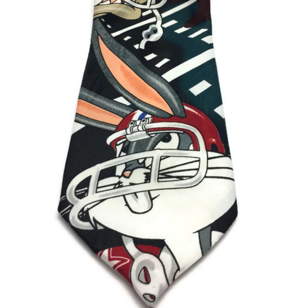 Bugs Bunny and Taz Football Tie P0021